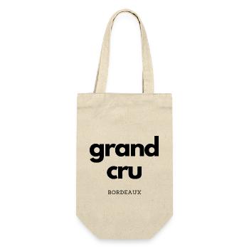 grand cru bordeaux - Geschenkbeutel für Flaschen - Natur - Vorne
