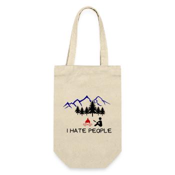 i hate people 002 - Gift Bag for Bottles - nature - Front
