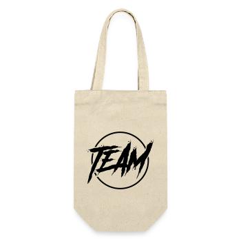 team kreis - Geschenkbeutel für Flaschen - Natur - Vorne