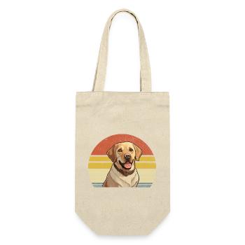 Rétro Vintage Labrador Retriever Chien de laboratoire Retriever - Sac à bouteille - nature - Devant