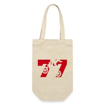 Moto 77 biker - Gift Bag for Bottles - nature - Front