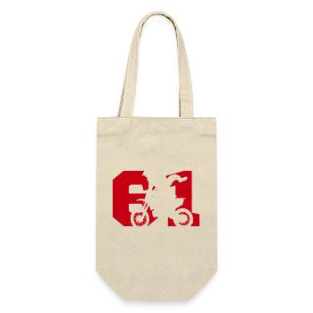 Moto 61 biker - Gift Bag for Bottles - nature - Front