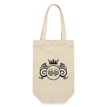 wappen bier - Geschenkbeutel für Flaschen - Natur - Vorne