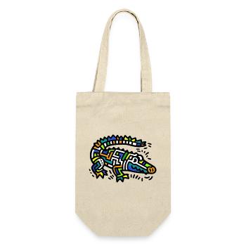 Alligator Crocodile - Gift Bag for Bottles - nature - Front