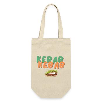 Kebab Kebab - Geschenkbeutel für Flaschen - Natur - Vorne