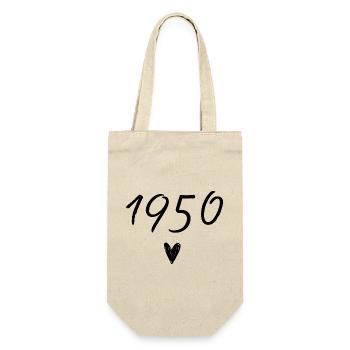 1950 coeur anniversaire - Sac à bouteille - nature - Devant