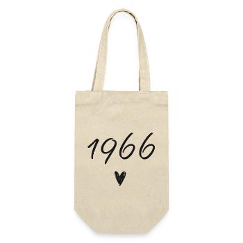 1966 coeur anniversaire - Sac à bouteille - nature - Devant
