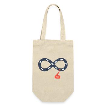 Me and the infinite, against the tide - Gift Bag for Bottles - nature - Front