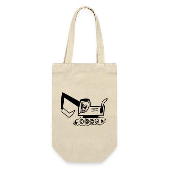Excavator driver for all excavator heroes - Gift Bag for Bottles - nature - Front