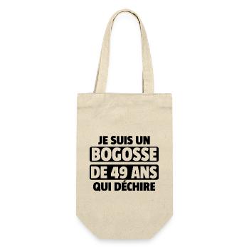 bogosse de 49 ans / cadeau anniversaire homme - Sac à bouteille - nature - Devant