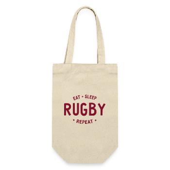 Manger dormir rugby répéter - Sac à bouteille - nature - Devant