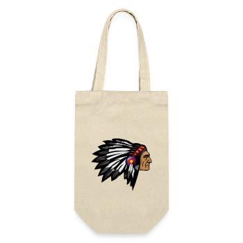 Fier chef indien visage tête côté - Sac à bouteille - nature - Devant