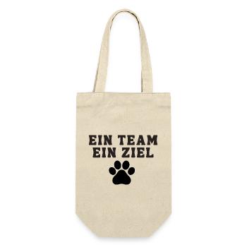 Une équipe, un objectif, Sports canins, Amoureux des chiens, Chien - Sac à bouteille - nature - Devant