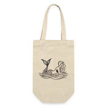 Drawing Mermaid - Gift Bag for Bottles - nature - Front