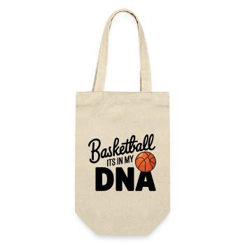 Basketball ist in meiner DNA - Geschenkbeutel für Flaschen - Natur - Vorne
