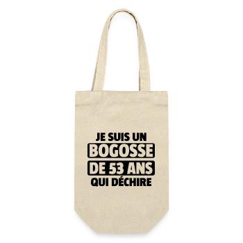 bogosse de 53 ans / cadeau anniversaire homme - Sac à bouteille - nature - Devant
