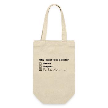 Why i want to be a doctor... - Gift Bag for Bottles - nature - Front