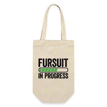 Fursuit in Arbeit – Bald ist es soweit! - Geschenkbeutel für Flaschen - Natur - Vorne
