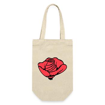 Jolie belle fleur de rose feuille roses romantique - Sac à bouteille - nature - Devant