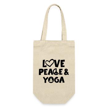 Yoga Meditation Spa Namaste - Geschenkbeutel für Flaschen - Natur - Vorne