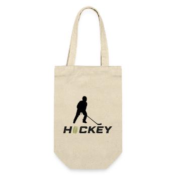 hockey - Geschenkbeutel für Flaschen - Natur - Vorne