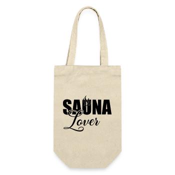 Sauna Wellness Spa - Gift Bag for Bottles - nature - Front