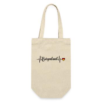 Burgenland Pulse Heart Line - Gift Bag for Bottles - nature - Front