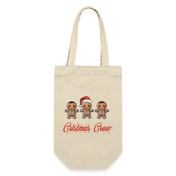 Équipage de Noël bonhomme en pain d’épice - Sac à bouteille - nature - Devant