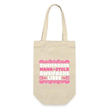 Maman de 2 enfants - Sac à bouteille - nature - Devant