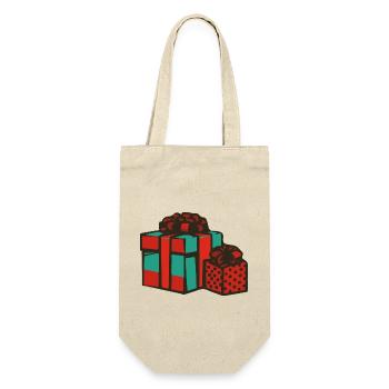 geschenke weihnachten - Geschenkbeutel für Flaschen - Natur - Vorne