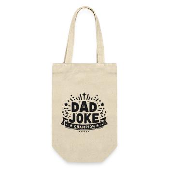 Dad Joke Champion - Gift Bag for Bottles - nature - Front