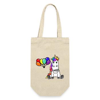 LGBT Unicorn Gay Pride Rainbow Balloons - Gift Bag for Bottles - nature - Front
