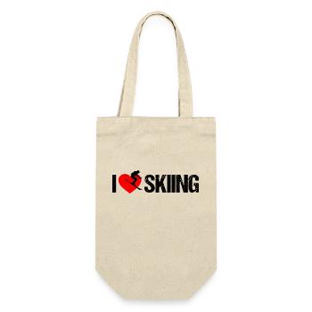 J’adore le ski - Sac à bouteille - nature - Devant
