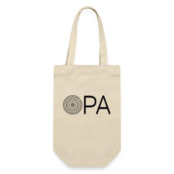 Opa Dart Spieler Geschenkidee - Geschenkbeutel für Flaschen - Natur - Vorne