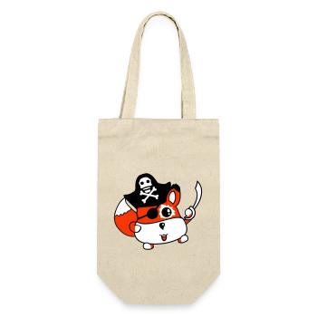 Little Cute Captain Fox Pirate Animal Eye Patch - Gift Bag for Bottles - nature - Front