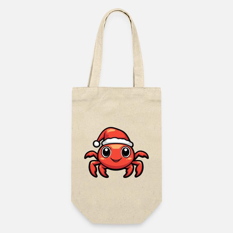 Crab Crab Christmas - Gift Bag for Bottles - nature