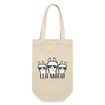Lla Mafia Llama Saying Sunglasses Team Friends - Gift Bag for Bottles - nature - Front