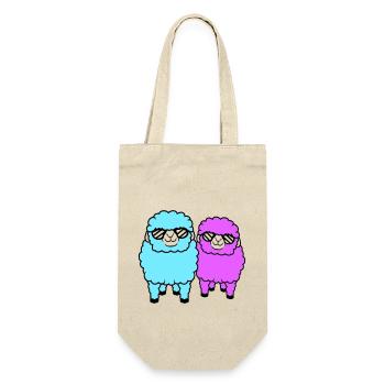 2 Lunettes de soleil Sheep Party Sheep Team Friends - Sac à bouteille - nature - Devant