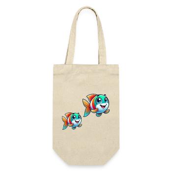 Fish Comic - Gift Bag for Bottles - nature - Front
