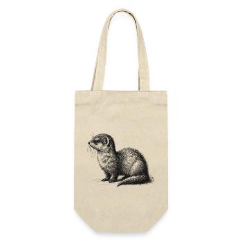Ermine - Gift Bag for Bottles - nature - Front