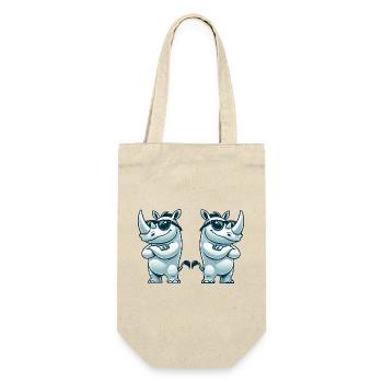 Rhino Comic Sunglasses 2 - Gift Bag for Bottles - nature - Front