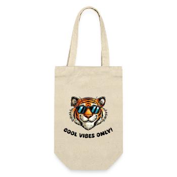 tiger cool - Geschenkbeutel für Flaschen - Natur - Vorne