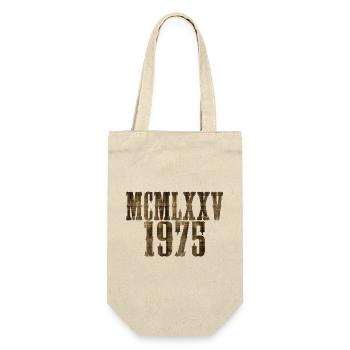 1975 Vintage Rétro des années 70 50 Né Fête d’anniversaire Femme - Sac à bouteille - nature - Devant