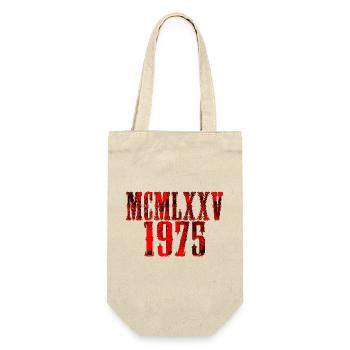 1975 Vintage Rétro des années 70 50 Né Fête d’anniversaire Femme - Sac à bouteille - nature - Devant