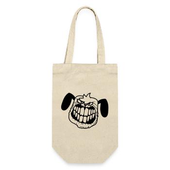 Dog Monster Nasty Teeth Grin Smile - Gift Bag for Bottles - nature - Front