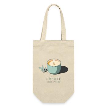 CANDLE - Gift Bag for Bottles - nature - Front