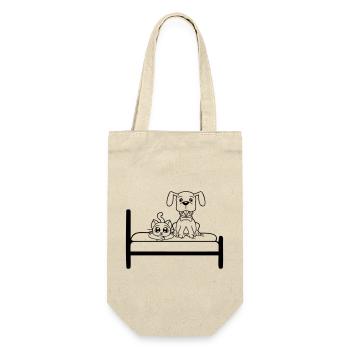 Lit pour chien Chat Deux amis Équipe Chaton 2 Équipage - Sac à bouteille - nature - Devant