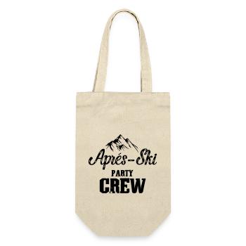 Apres Ski Party Crew - Geschenkbeutel für Flaschen - Natur - Vorne