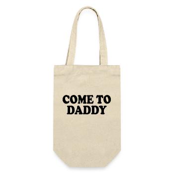 come to daddy - Geschenkbeutel für Flaschen - Natur - Vorne
