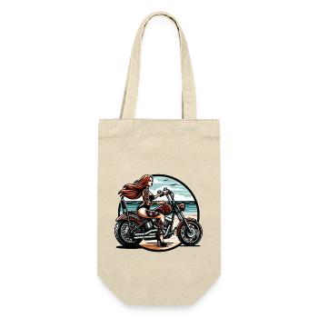 Motorrad Motorcycle.motocross dirtbike - Geschenkbeutel für Flaschen - Natur - Vorne